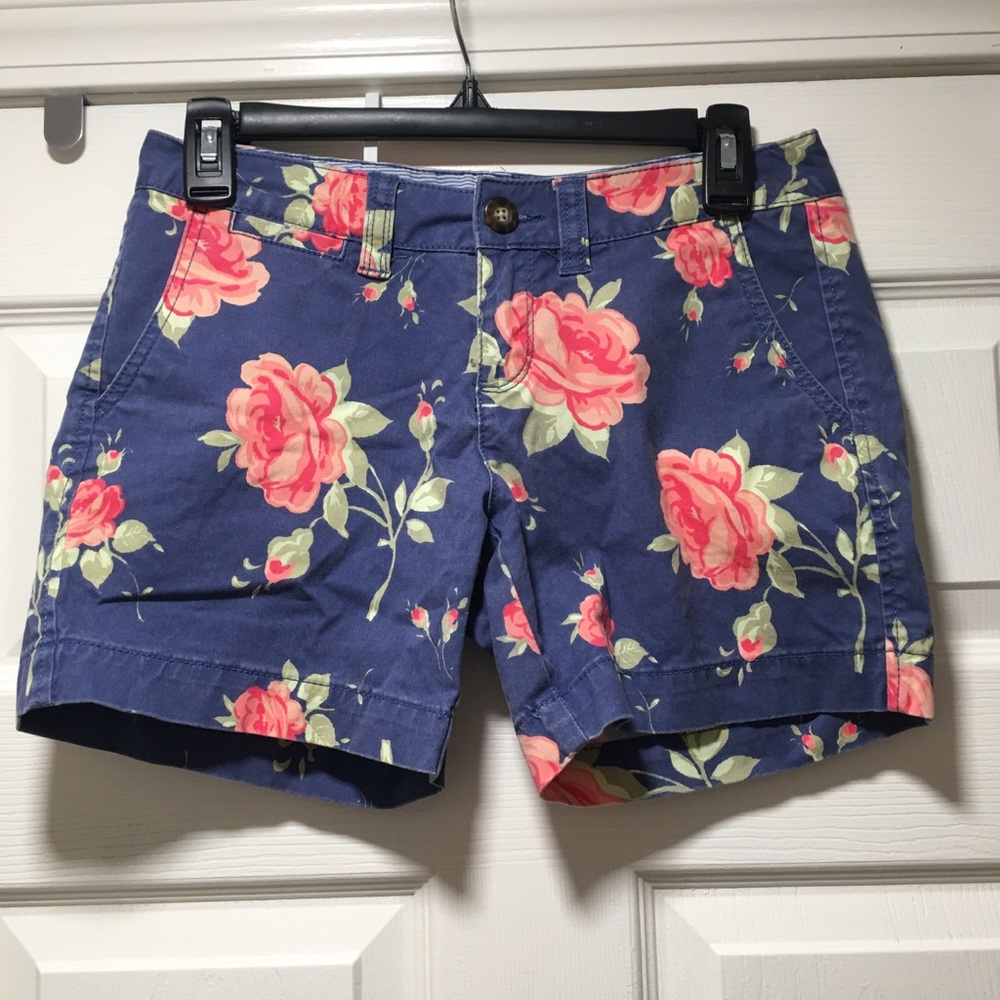 Red Camel Floral Shorts